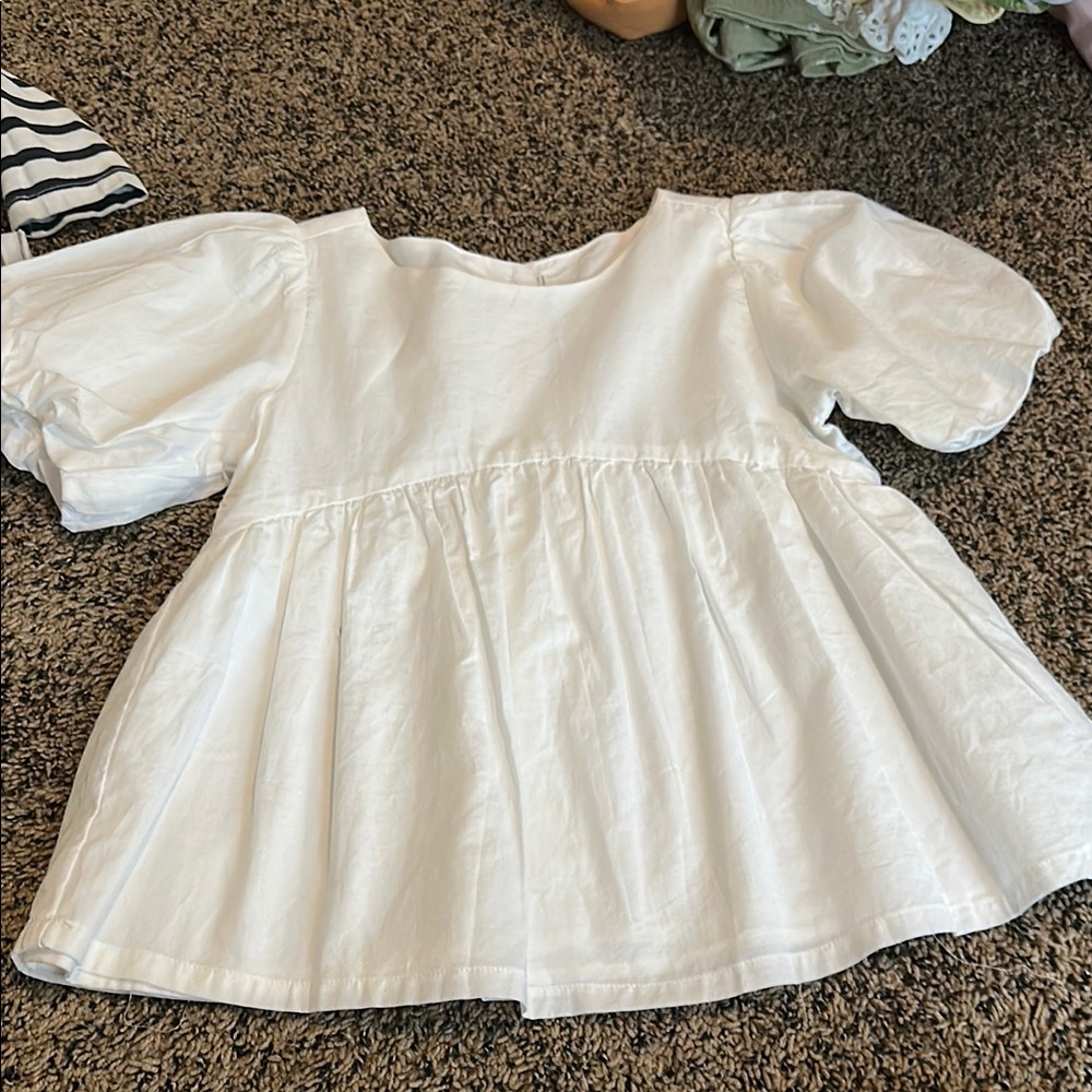 Janie and Jack Elegant White Blouse